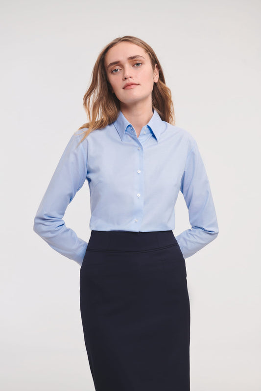 RU932F - Chemise femme manches longues Oxford