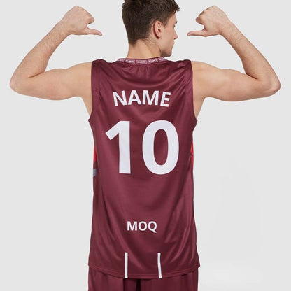 SG1008 - Maillot promotionnel de basket-ball avec col ras du cou