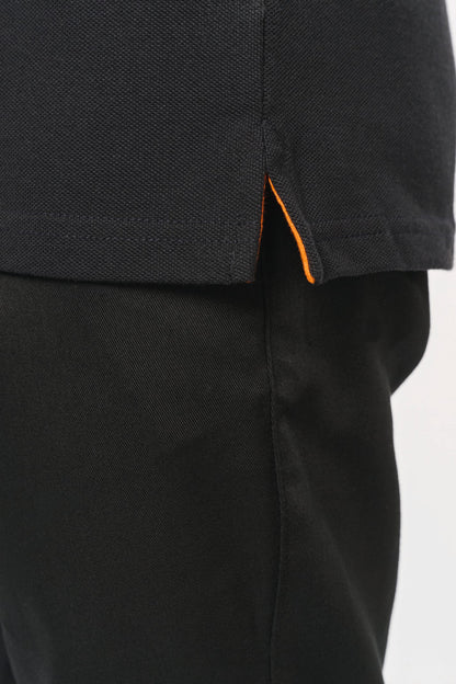 WK270 - Polo Day To Day contrasté manches courtes homme