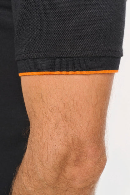 WK270 - Polo Day To Day contrasté manches courtes homme
