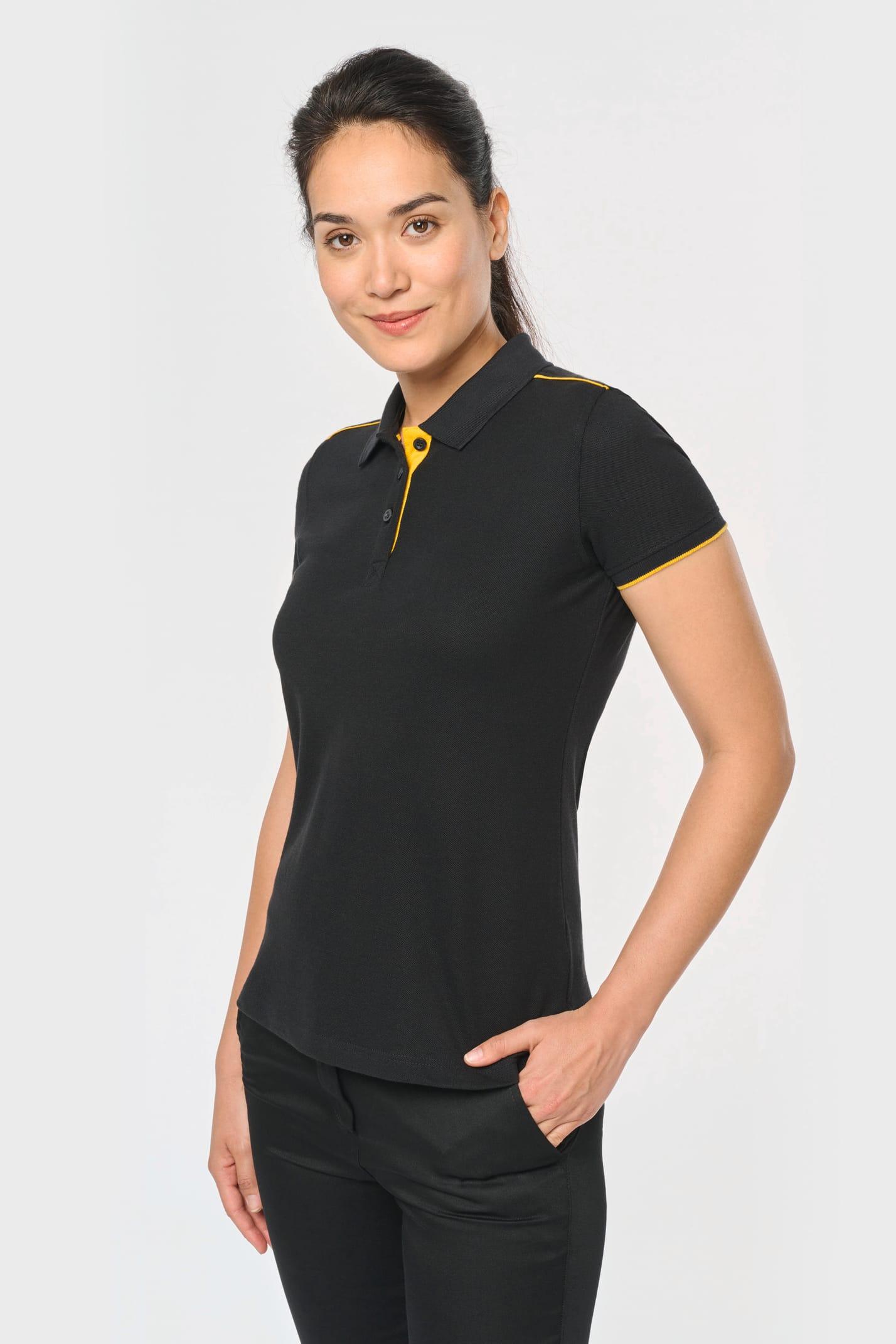 WK271 - Polo Workwear Day To Day contrasté manches courtes femme - Ak. Custom Clothting Solutions