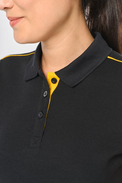 WK271 - Polo Workwear Day To Day contrasté manches courtes femme - Ak. Custom Clothting Solutions