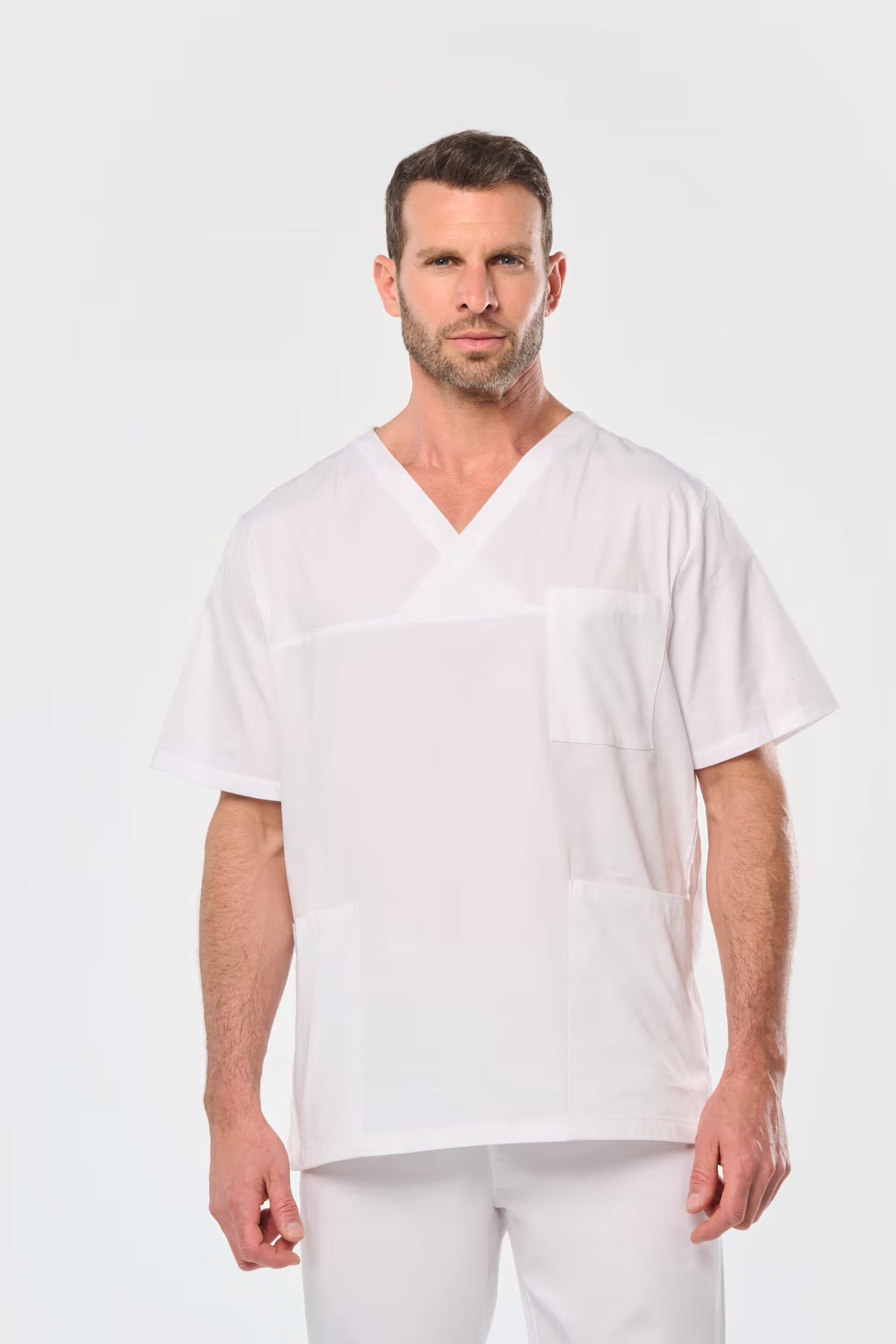 WK504 - Tunique coton manches courtes unisexe