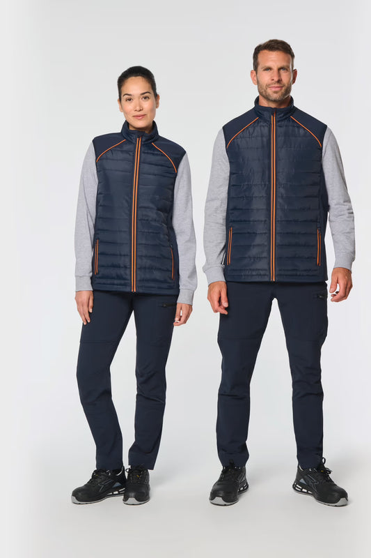 WK606 - Doudoune bodywarmer Day To Day bi-matière unisexe