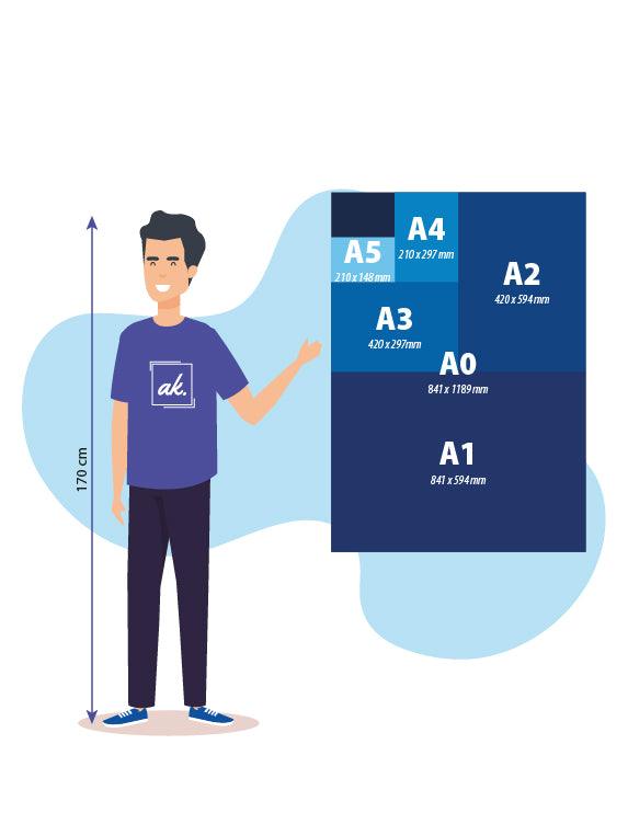 Affiche A1 115g Dos Bleu