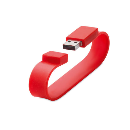 MO1093 - Clé usb incuse dans un bacelet en silicone