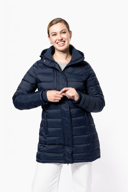 K6129 - Parka doudoune légère à capuche femme