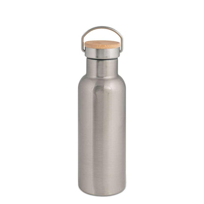 TMB-500-S - Bouteille isotherme en inox avec couvercle en bambou, 500 ml - SUBLIMATION - Ak. Custom Clothting Solutions